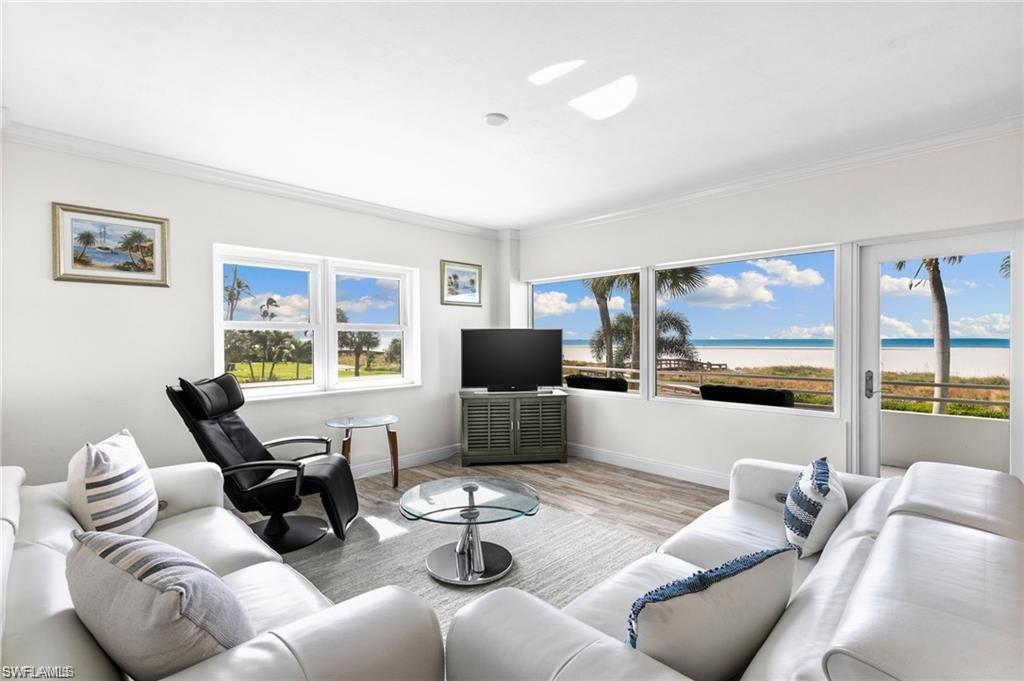 Welcome to an extraordinary escape on the stunning Gulf Coast of Marco Island! Unwind in this meticulously renovated 2-bedroom, 2-bathroom condo in the prestigious Sunset House North community, boasting awe-inspiring Gulf views and lush tropical landscapes. Enjoy the serenity of the spacious wrap-around balcony, perfect for indulging in both morning serenity and evening sunsets. Featuring a modern kitchen, large living room that serves as front row seats to an epic view. Tastefully furnished through out, simply arrive with your luggage and feel at home. Delight in the exclusive amenities of Sunset House North, including direct and private access to the pristine beach, meticulously maintained grounds, make friends in the gorgeously renovated club room, or poolside by the sparkling community pool and BBQ grill area. Discover the perfect harmony of peace and convenience, with the island's finest dining, shopping, and entertainment just a leisurely stroll away. Immerse yourself in the enchanting allure of this coastal paradise, where luxury converges with the innate splendor of Marco Island, creating memories that will last a lifetime. ** Not available for Winter Season February - April 2027. Offered as an Off Season Rental Available May-December 2027**