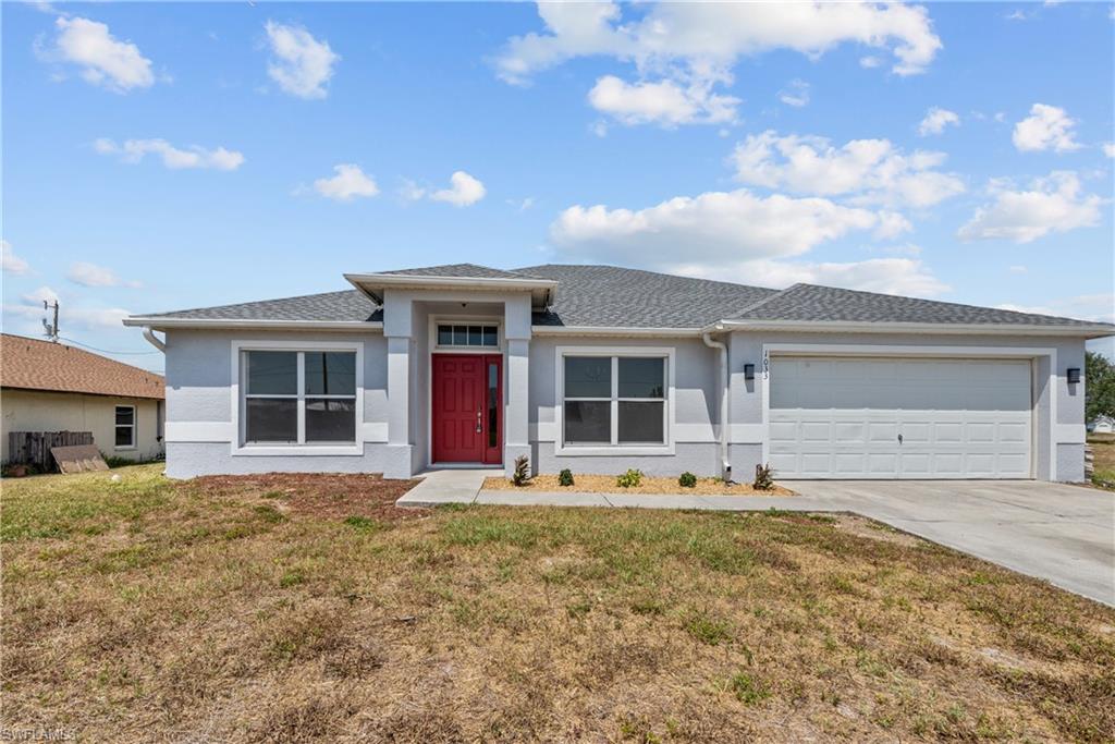 A spacious 3-bedroom/den  house in NE Cape Coral with many upgrades, including a brand new roof, new Samsung stainless steel appliances, a stylish wood-like porcelain floor with 5" baseboards, upgraded LED lighting  fixtures throughout the home and  fresh paint scheme in and out. The property is in NE Cape Coral, known for its quiet residential streets in proximity to local amenities. The house boasts open living space and modern features that create a comfortable and welcoming environment for residents. This is an excellent opportunity to own a beautiful move-in  ready home.