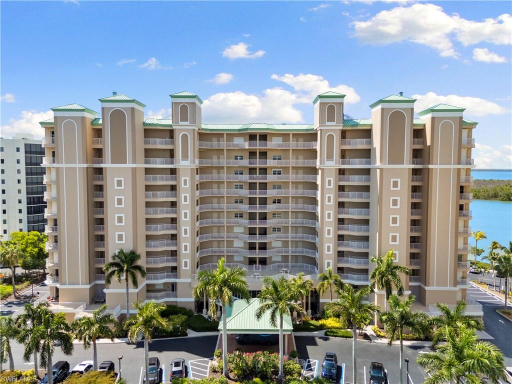 Experience Elevated Island Living on Fort Myers Beach! Wake up each morning to the soft glow of a spectacular sunrise over Estero Bay from this beautifully furnished 3-bedroom, 2-bath penthouse—a perfect blend of coastal elegance and casual comfort. Every window captures peaceful water views and lush tropical scenery, while the desirable eastern exposure fills the home with gentle morning light and keeps it cool and comfortable throughout the day. Move-in ready, this tastefully furnished residence invites you to simply bring your swimsuit, flip-flops, and toothbrush—everything else is already in place for your island lifestyle. Nestled within the prestigious, gated Waterside community on the tranquil southern tip of Fort Myers Beach, residents enjoy exceptional resort-style amenities, including a spacious pool and spa, tennis courts, a modern fitness center, and a fishing pier with cleaning station for the angler at heart. Deeded pool cabanas and boat docks occasionally come up for sale, offering added opportunities for convenience and recreation. The community also offers guest suites available at a fraction of hotel rates, perfect for welcoming visiting family and friends. And with the security of an enclosed garage plus 24-hour gate access, peace of mind is built into your daily life. From your morning walk or bike ride to the nearby beach, cafés, and local shops, to evenings watching the city lights shimmer across the bay, every moment here celebrates the effortless beauty and warmth of coastal living. This is more than a home, it’s an invitation to the refined, relaxed lifestyle that makes Southwest Florida living truly special. Deeded pool cabanas and dock slips occasionally become available for purchase from fellow residents.