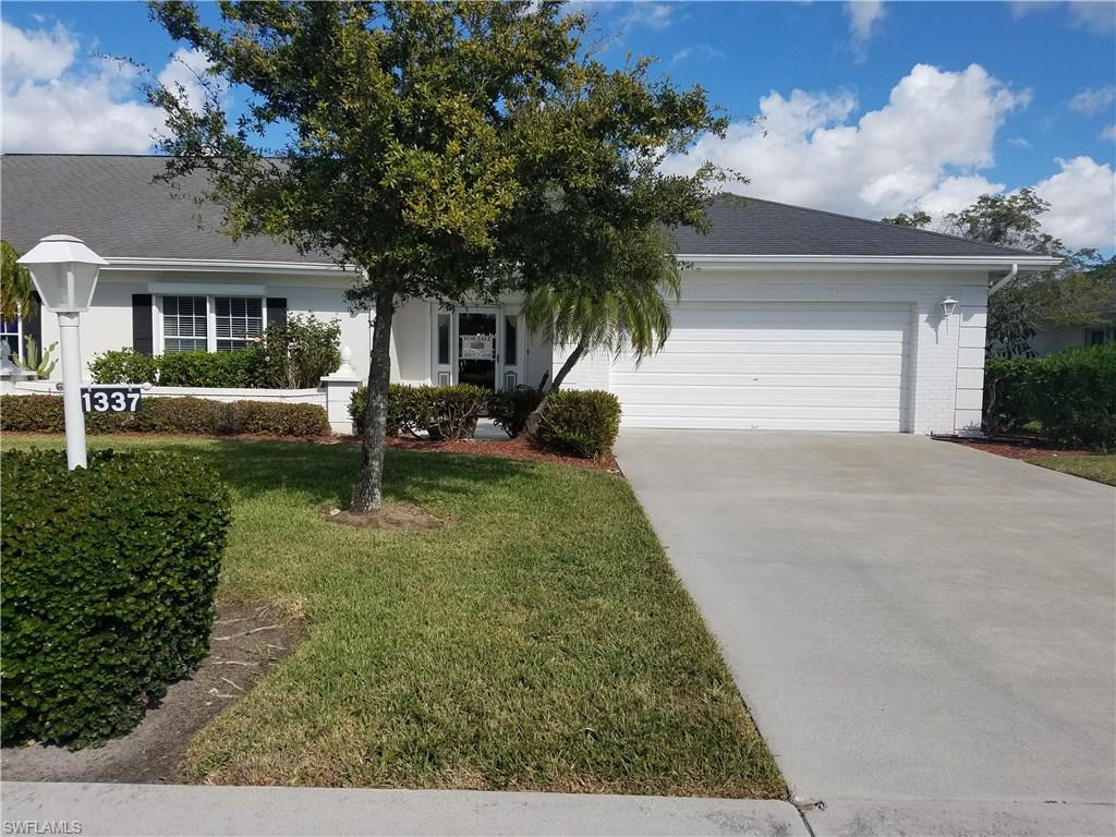 This lovely spacious Brandywine model is ready for you to move right in!! This condo offers the feel of a spacious home & is ideal for your guests with 3 bedrooms & each with their own full bath. Enjoy the large kitchen area with an adjoining family room that looks out onto the golf course. While sitting on the enclosed lanai, you can enjoy the lovely view of Myerlee golf course, seeing the golfers & enjoying the lakes & the wildlife.
This condo features a den with a wet bar which also overlooks the golf course. This beautifully maintained condo is a must see located in the desirable Brandywine Community.