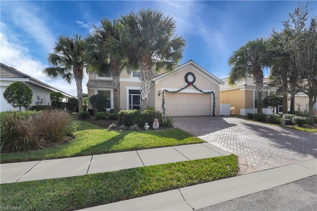 This one won't last! This lakefront home offers a wonderful sprawling layout with living & family room design, formal dining area & breakfast nook, master suite along with 3 bedrooms on the second floor and room for a desk in second floor landing, open concept updated kitchen, long screened rear lanai, fenced-in backyard, and a 2-car garage. Luxury features can be found throughout- stainless steel appliances & stainless steel vent, wood flooring, dual entry staircase (from kitchen & family room), renovated shower w/ dual shower heads & 11x10 walk-in closet in master bath, and paver driveway. This home has enough room for every member of the family, and has a great location with easy access to Fort Myers via the Midpoint Bridge & lots of shopping/dining options. Sandoval is gated and offers a large community center w/ resort-style pool, fitness center, sand volleyball, basketball, walking paths, bocce ball, tennis & pickleball, covered playground, and horseshoe court. PLUS Calypso Park offers, disk golf, dog park, fishing pier, & grill areas.