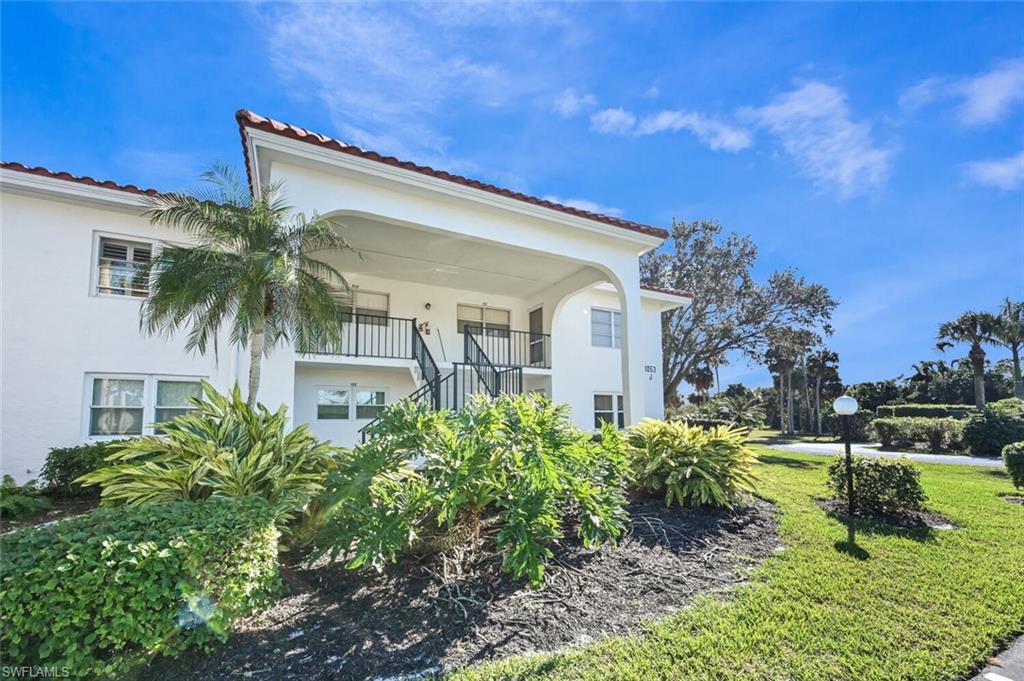 Location is everything! Situated in a private setting and at the end of the cul-de-sac, there is no through traffic to this building. This is an immaculate first floor, end unit condo with lots of natural light.  Tastefully redone 2 bedroom and 2 baths, this condo has fantastic views of the golf course and the pool.  All new luxury vinyl flooring throughout with new baseboard, crown molding, water heater.  Brand new bathrooms, new LG kitchen appliances and so many more updates!  The lanai features new epoxy flooring and storm shutters.  There is nothing you need to do in this condo.  Mostly furnished gives the buyers the ability to move right in.  This property has 3 pools, 2 clay tennis courts & a great clubhouse.  Beach is just a short mile away with lots of shopping in walking distance.  This condo is in a 55+ community.