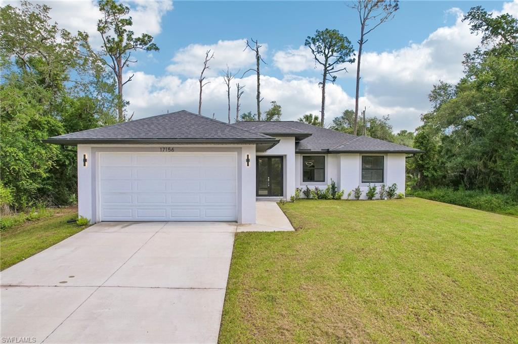 SELLER IS OFFERING INCENTIVES TOWARDS DOWNPAYMENT OR CLOSING COSTS. Experience easy Florida living in this newly built home located in a popular and convenient area of Port Charlotte. Set on a nicely positioned homesite with a peaceful, natural backdrop, this thoughtfully designed 3-bedroom + den, 3-bath residence offers a bright, open layout with high ceilings, abundant natural light, and high end modern finishes throughout.

The kitchen features stylish cabinetry, stainless steel appliances, and a spacious island perfect for gathering and everyday living. The private primary suite includes dual walk-in closets, a large bath with dual sinks and an oversized walk-in shower. The guest bedrooms are positioned separately and share a full bath, while a third bathroom with direct outdoor access serves perfectly as a future pool bath.

The spacious backyard offers endless possibilities to create your ideal outdoor retreat, with plenty of room for a pool, expanded lanai, outdoor kitchen, or tropical landscaping surrounded by peaceful greenery.

Additional features include porcelain tile flooring throughout, a two-car garage with epoxy-coated flooring, no HOA, and a convenient location close to shopping, dining, golf, and everyday essentials.