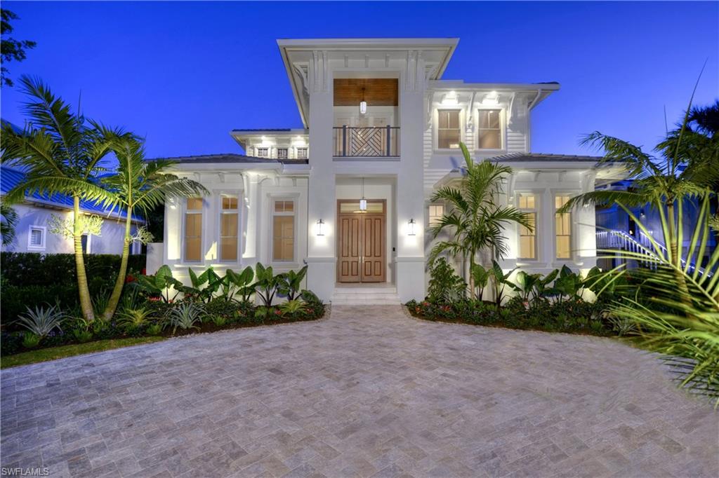This custom transitional coastal style residence was just completed. Open floor plan emphasizing indoor-outdoor living allows for effortless entertaining,Soaring ceilings and pocket doors open seamlessly to the resort like outdoor area featuring an amazing pool and spa ,conversation area with fireplace and a well-appointed outdoor kitchen and dining area. The southern exposure home features 4 bedrooms with en suite bathrooms, large Study, powder bath, pool bath and oversized 3 car garage. Fully appointed gourmet kitchen featuring Sub-Zero, Wolf appliances, walk in pantry,quartz counter tops, wine refrigerators and stand-alone ice maker.The second story has a large Loft/Family room with a private terrace facing West.This home sets the bar for the highest quality construction and finishes including:CONTROL 4 System| Smart home automation  -Controls all LIGHTS ,SECURITY ,POOL,A/C and SURROUND SOUND from your cell phone or keypad,wide-plank European oak flooring,custom cabinetry,Quartz counter tops,tongue and groove ceilings treatment, electric roll down lanai shutters and tropical landscapes. Easy access to 5th Avenue South, Third Street, Crayton Cove and Cambier Park.