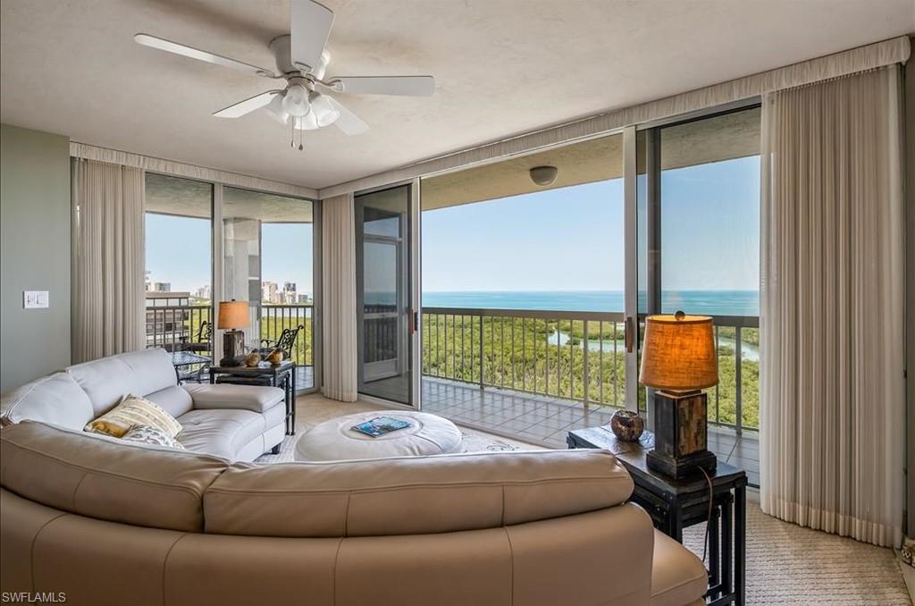 Enjoy Breathtaking Sunsets EVERY NIGHT From This COMPLETELY RENOVATED Unit On The 17th Floor Overlooking The Beautiful Skyline Of Pelican Bay & Park Shore, As Well As Endless Western Views Over The Gulf Of Mexico! 2 Bedrooms, 2 Baths, Over 1300 Sqft. Of Living Space W/ 2 Balconies (1 Screened, 1 Open) To Enjoy The Fabulous Weather We Have Here In Paradise! This Unit Has Been EXTENSIVELY RENOVATED With All New Kitchen Cabinets & Appliances, Bathroom Vanities & Fixtures, Flooring, Mechanical Equipment, Electrical Wiring, Plumbing, Washer & Dryer Relocated, & It Comes TURNKEY FURNISHED. St. Maarten Has Had A Lot Of Remodeling Done Over The Past 10-12 Years, Including An Expanded Fitness Room, A Spacious & Inviting Social Room, Billiards Room, Library/Lounge, Saunas, 2 Guest Suites, A/C Storage Room, Bike Storage, & An Expansive Brick-Pavered Deck W/ A Large Pool & Spa. It's Located Adjacent To The Pelican Bay Commons Tennis Courts, & Best Of All The Tram Pickup & The Boardwalk To The Southern Beach Club Is Right Behind The Building! Great Opportunity To Buy Your Winter Getaway! ALL NEW IMPACT DOORS AND WINDOWS BEING INSTALLED THROUGHOUT THE BUILDING!! ALL ASSESSMENTS PAID BY SELLER!