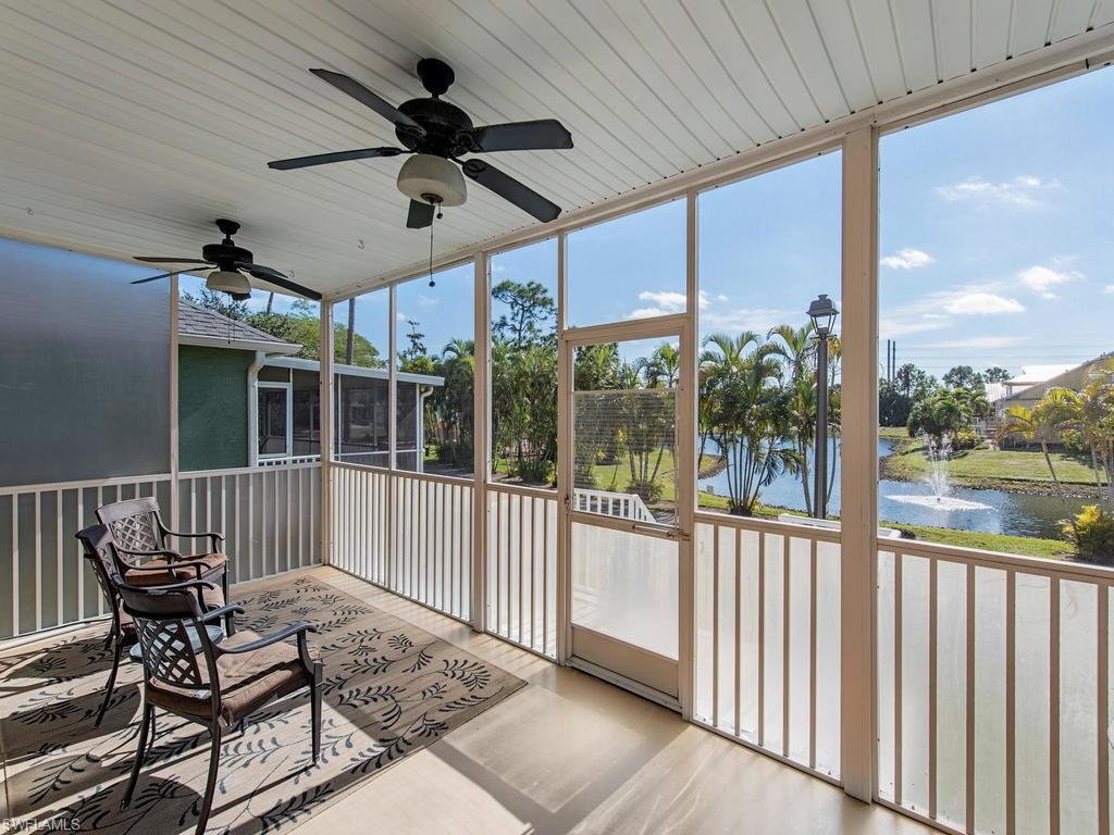 H.13992 - GULF ACCESS, Boating Community! Picture yourself enjoying a glass of wine or a cup of coffee on your private master balcony overlooking a gorgeous pond. There's an even bigger screened in lanai below to entertain friends and family. Maybe you'd enjoy a dip in the pool across the street after a long day boating the back waters and The Gulf of Mexico! This home boasts over 2,000 sq. ft. under air plus balcony and Lanai as well as a two car garage.  Zero lot lines Means VERY LITTLE MAINTENANCE, perfect for a vacation home or for folks who'd rather be out on the water than doing yard work! New A/C, priced to sell, don't miss out.