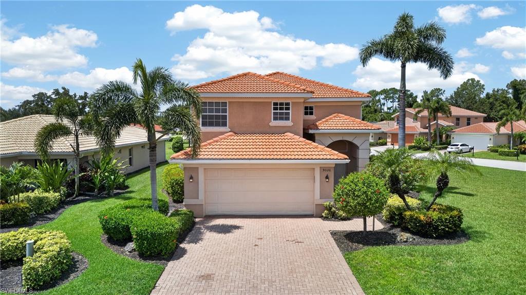 One or more photo(s) has been virtually staged, AI generated or rendered.  Tucked within the 24/7 guard-gated Reserve at Estero, this exceptional four-bedroom, two-and-a-half-bath, two-car-garage home delivers 2,393 square feet of thoughtfully appointed living space on one of the most coveted home sites in the community — a true corner lot spanning just over 0.30 acres, a scale of outdoor space that rarely becomes available in a setting like this. The interior has been elevated throughout with stainless steel appliances, beautiful cabinetry crowned with substantial crown molding, plank tile floors that flow seamlessly through the main living areas, and a completely redesigned hard surface staircase accented by a custom wrought iron railing that makes a striking architectural statement from the moment you step inside. The primary suite is a genuine retreat, featuring a frameless glass shower and quartz countertops that bring a clean, contemporary finish to the space. The natural gas community adds everyday efficiency and value that buyers increasingly seek. Reserve at Estero offers a resort-style pool and spa, children's pool, clubhouse, billiards room, library, community room, fitness center equipped for both cardio and strength training, tennis, pickleball, basketball, and a playground — all within a beautifully maintained, guard-gated environment. Ideally positioned in central Estero west of I-75 between Naples and Fort Myers, residents enjoy effortless access to Miromar Outlets, Coconut Point, Gulf Coast Town Center, FGCU, Hertz Arena, RSW International Airport, and the white-sand beaches of Southwest Florida.