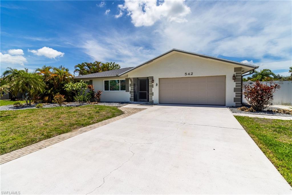 Rent this fully furnished, 3 bedroom, 2 bath pool home. Electricity, water, WiFi, Lawn care and Pool care are all included! This home features a large lanai with a heated pool, a fenced yard, southern rear exposure, across from waterfront homes. The master bedroom has a queen size bed and a walk-in closet. The kitchen is fully stocked. 1st and security only. Sorry, no pets allowed. 2 car garage with laundry. Located in a quiet, yet convenient neighborhood.