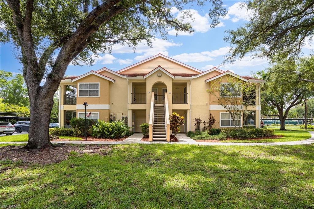 Welcome to Venetian Palms, where comfort, convenience & resort-style living come together in the heart of Fort Myers! This beautifully maintained 2-bedroom, 2-bathroom condo with a versatile den/flex space is being offered fully furnished, making it move-in or rental ready. Located on the second floor, this inviting unit overlooks a peaceful, park-like setting with mature oak trees, providing a shaded & relaxing view from your private screened lanai ~ the perfect place to enjoy your morning coffee or unwind after a long day. Inside, you’ll find two spacious primary suites, each featuring a fully enclosed en-suite bathroom and walk-in closet, offering privacy and comfort for owners and guests alike. The open floor plan offers soaring ceilings, plenty of natural light, tile flooring throughout the main living areas, and carpet in the bedrooms for added warmth. The den/flex space is ideal for a home office, reading nook, or additional guest space. A full-size washer & dryer are conveniently located inside the unit, and a covered carport is included. Venetian Palms offers an impressive array of amenities, including a swimming pool, clubhouse, fitness center, game room, tennis courts, and beautifully landscaped grounds. Conveniently located just 15 minutes from Fort Myers Beach, 10 minutes from Downtown Fort Myers, and 20 minutes from Southwest Florida International Airport (RSW), you’ll also enjoy being within walking distance to shopping, restaurants, and everyday conveniences. Whether you’re looking for a seasonal getaway, year-round residence, or an excellent investment property, this condo offers a fantastic opportunity in one of Fort Myers’ most desirable central locations!