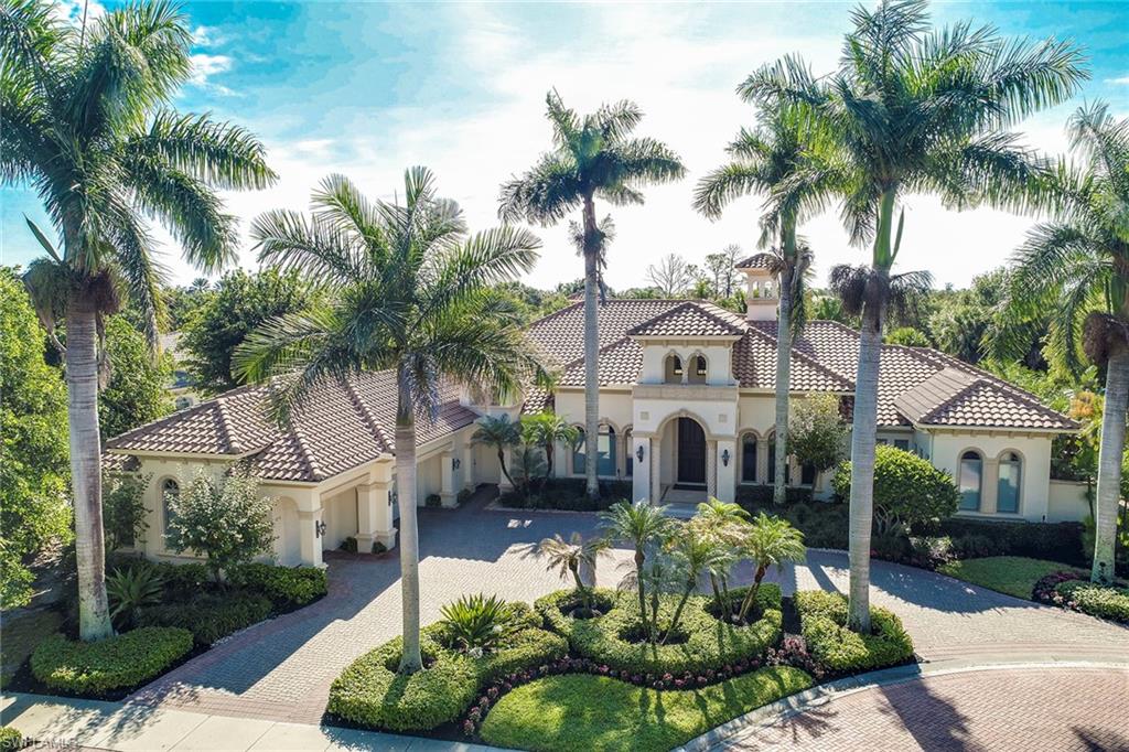 Sophisticated elegance paired with timeless design caters to an unparalleled world-class lifestyle. This thoughtfully designed four-bedroom plus den home artfully unites breathtaking two-story ceilings with walls of glass. This permits a perfect flow of indoor and outdoor living spaces while offering a combination of family living and formal entertaining areas with fireplaces. Gracious space with an abundance of natural light describes this master bedroom and bath, a glassed sitting area with a breakfast bar, a bonus room for fitness, dual walk-in closets and private water closets. Family and friends may enjoy the two beautifully appointed en-suite guest bedrooms or for more privacy, the one-bedroom en-suite casita located off of the outdoor living room may be the choice. This one-leveled home offers a three-car garage, private pool and spa in a private setting. Estates at Bay Colony Golf Club is a gated enclave where owners can enjoy Bay Colony Beach & Tennis Club with optional golf membership at one of the most exclusive world-renowned golf clubs where tee times are not required and member services cater to the elite who choose to enjoy an extraordinary lifestyle.