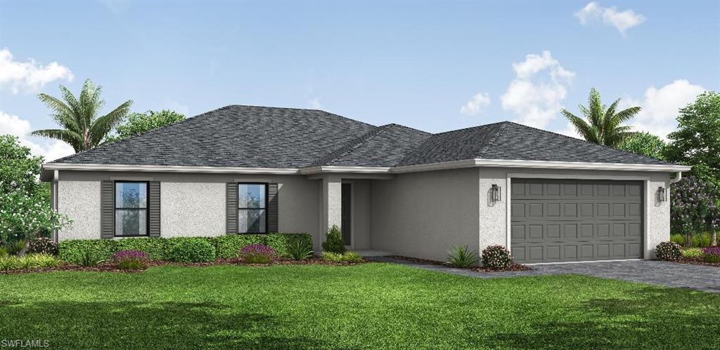 NEW BUILD - CITY WATER/SEWER LOT - ALL ASSESSMENTS PAID. Anticipated Completion Date - September, 2026. SPECIAL INCENTIVES: 4.99% Interest Rate on a FHA/VA 30-Year Fixed Loan with up to $10,000 Closing Cost Credit...OR...UP TO $20,000 towards CLOSING COST / PREPAIDS when using a preferred lender. The Waterford’s expansive 1,812-square-foot design lives even larger than its generous footprint suggests, showcasing a true open-concept layout that feels bright, airy, and exceptionally roomy. A wide gathering room anchored by a vaulted ceiling flows seamlessly into a designer kitchen, creating the perfect environment for entertaining or everyday living. The spacious kitchen features a large center island, shaker-style cabinetry, upgraded, quartz countertops, and stainless-steel appliances including a refrigerator, dishwasher, range, and microwave. The Owner’s suite offers a private retreat with a walk-in shower, separate water closet room, and a generous walk-in closet. Three additional bedrooms share a well-appointed guest bathroom on the opposite side of the home for maximum privacy. Thoughtful details continue throughout the Waterford, including decorative brick pavers on the driveway and covered lanai, professionally designed landscaping and designer-selected paint colors, lighting, and plumbing fixtures all working together to create a home that feels modern, open, and exceptionally comfortable.