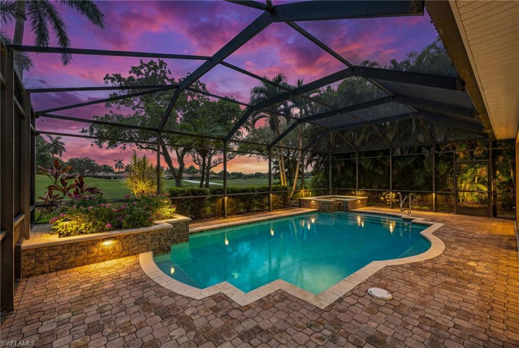 Well-maintained and built by Toll Brothers, this residence is positioned within Palmira and offers southern exposure, golf course views, and a  two-story floor plan designed for both everyday living and entertaining. The first-floor primary suite provides convenience and privacy, while two guest bedrooms on the second level create comfortable separation for family and visitors, along with flexible space suited for a media room, home office, or private retreat. Soaring ceilings and natural light enhance the main living areas, while solid surface flooring throughout provides a clean, consistent finish. Recent updates include a new roof (2020) and AC replacement (2019), adding value and confidence in the home's upkeep. The layout creates a  seamless connection between the interior living spaces and outdoor areas. Residents enjoy access to Palmira's recently renovated Renaissance Center featuring a fitness center, resort style and lap pools, tennis, pickleball, bocce and pool side bar dining.