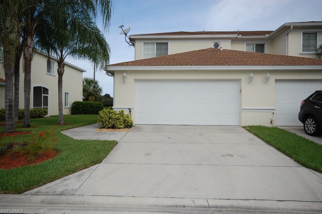 This is an end unit, 2 car garage townhouse in a nice location of Fort Myers.  Three bedrooms with a den or formal dining room downstairs with a private lake view in the back of the home that can also be seen from the master bedroom upstairs.  This home has a lot of cute upgrades and finishes including nice kitchen cabinetry with extra storage, granite kitchen countertops, plantation shutters, walk in frameless shower door in the master bathroom, vaulted ceilings in all upstairs bedrooms, double vanities in both bathrooms.  There are many small touches that make the home seem extra nice. This is a must see!