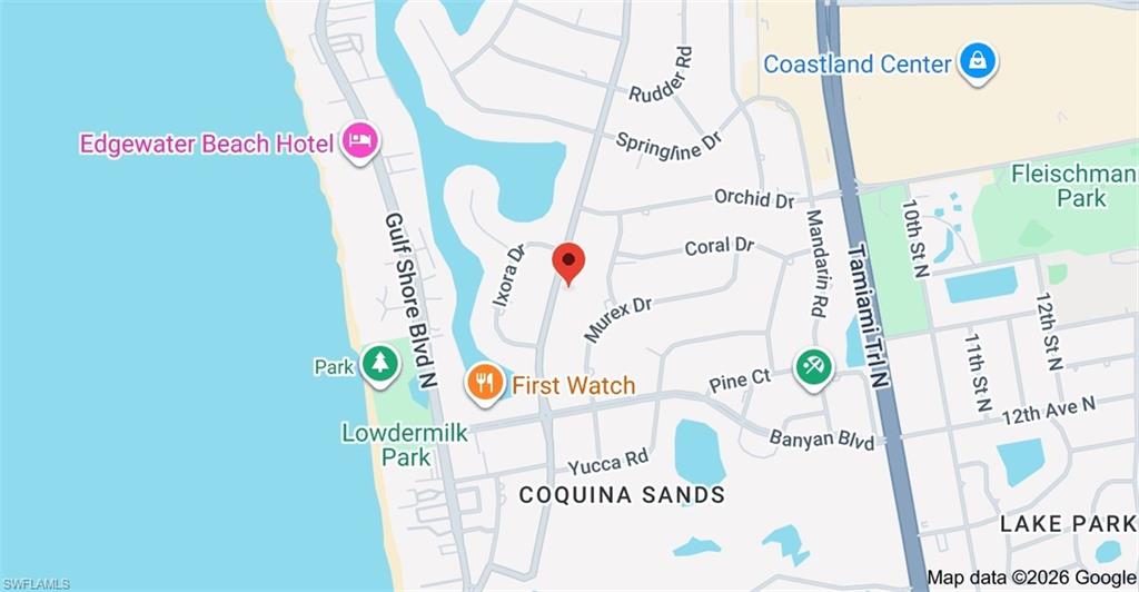 EXCEPTIONAL, RARE "COQUINA SANDS" 1/2 ACRE CRAYTON ROAD BUILDING OPPORTUNITY! The home is a "TEAR-DOWN" and the property is being sold :AS IS" for land value and location only.  The property fronts prestigious tree-lined Crayton Road and is  within EASY WALKING DISTANCE TO NAPLES FAMOUS WHITE SAND BEACHES AND THE NEW FOUR SEASONS BEACHFRONT RESORT. This hard-to-find "OVERSIZED" lot is ideal for luxury home builder, investor, or buyer looking to create a custom dream home. Imagine building your dream home just steps from the beach as well as close proximity DOWNTOWN 5TH and all of the best of OLD NAPLES offering upscale shopping, fine dining, and cultural venues. Few opportunities like this remain in Coquina Sands.  This property is for the most discerning buyers and presents a rare chance to design and build in one of Naples' most desirable neighborhoods.