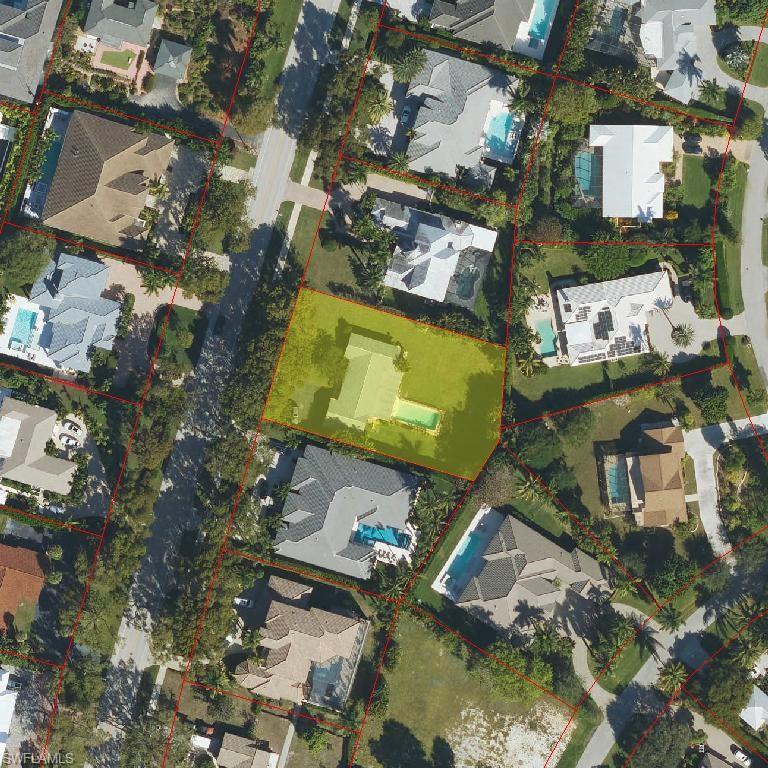 EXCEPTIONAL, RARE "COQUINA SANDS" 1/2 ACRE CRAYTON ROAD BUILDING OPPORTUNITY! The home is a "TEAR-DOWN" and the property is being sold :AS IS" for land value and location only.  The property fronts prestigious tree-lined Crayton Road and is  within EASY WALKING DISTANCE TO NAPLES FAMOUS WHITE SAND BEACHES AND THE NEW FOUR SEASONS BEACHFRONT RESORT. This hard-to-find "OVERSIZED" lot is ideal for luxury home builder, investor, or buyer looking to create a custom dream home. Imagine building your dream home just steps from the beach as well as close proximity DOWNTOWN 5TH and all of the best of OLD NAPLES offering upscale shopping, fine dining, and cultural venues. Few opportunities like this remain in Coquina Sands.  This property is for the most discerning buyers and presents a rare chance to design and build in one of Naples' most desirable neighborhoods.