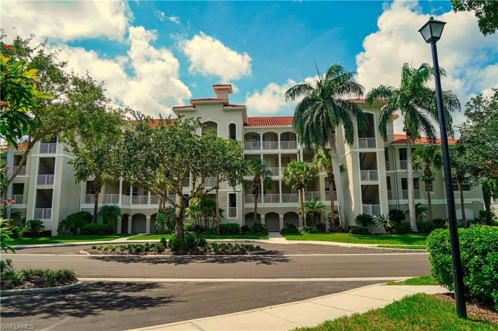 Welcome to this beautifully maintained first-floor condominium in the highly sought-after Naples Lakes Country Club. Bundled Golf Community with NO WAITLIST and NO INITIATION FEE! Prperty offers approximately 1,487 square feet of living space, and features 2 bedrooms, 2 bathrooms, and a spacious 2-car garage. The thoughtfully designed split-bedroom floor plan provides privacy and comfort, while the open-concept living and dining areas create an ideal setting for both everyday living and entertaining.  The bright kitchen offers ample cabinetry and a breakfast bar with eat in kitchen.  Sliding glass doors lead to a screened lanai, where you can relax and enjoy a beautiful view of the 15th hole tee to green and preserve!  The generous primary suite includes lanai access, a walk-in closet, and a en-suite bath with dual vanities and a new walk-in shower.  Walk right out your front door to the pool located directly across the street.  Located within the prestigious gated community of Naples Lakes Country Club, residents enjoy bundled golf privileges on the Arnold Palmer Signature golf course, along with exceptional amenities including a clubhouse, resort-style pool and spa, fitness center, tennis courts, brand new pickleball courts, dining, and an active social calendar. Conveniently situated just minutes from downtown Naples, world-class dining, shopping, entertainment, and the white-sand beaches of the Gulf, this property offers the perfect blend of luxury, lifestyle, and location.