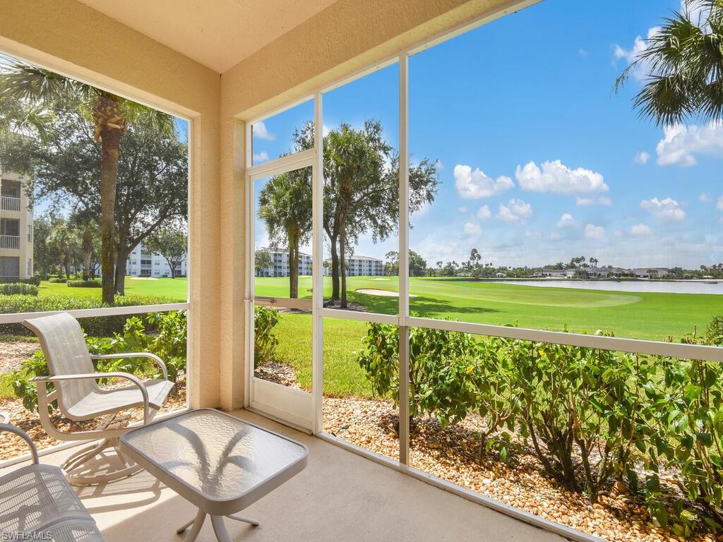 ATTENTION ALL GOLFERS! Hit the links on this pristine golf course then head home to relax and take in the most gorgeous sunsets with peaceful views overlooking the 18th green, lake, water features, driving range and clubhouse! SOUTHERN EXPOSURE! This meticuliously maintained TURNKEY condo boasts amazing views, natural light, and upgraded kitchen! Not to mention it is situated in the highly sought after Heritage Palms Golf & Country club. SAMSUNG stainless steel appliances, granite in kitchen, A/C 2014, Water Heater 2015. Washer & Dryer 2020. NEW PAINT THROUGHOUT! Don't miss this opportunity!