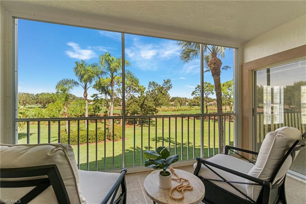 Welcome to easy, elegant living in The Vineyards, one of North Naples’ most desirable communities known for its prime location, lush surroundings, and proximity to everything that makes Naples living exceptional. Conveniently located near I-75, upscale shopping and dining, and just over five miles from the Gulf of Mexico, this residence offers both comfort and convenience. The Vineyards community is situated on the same power grid as Physician’s Regional Hospital, less than a mile away, providing added peace of mind during storms or power outages.
This beautifully maintained two-bedroom, two-bath, second-floor condo combines spacious design with a bright, open feel. The home features brand-new carpet in the family and dining areas as well as both bedrooms. A large screened-in front lanai and a second screened lanai overlooking the prestigious Vineyards Golf Course invite indoor-outdoor living—open the sliders and enjoy the gentle Florida breeze throughout the home.

Additional highlights include brand-new elevators for ease of access, an assigned covered carport with private storage unit, ample guest parking just steps from the building, and a community pool located nearby. 


Set within The Vineyards, residents can enjoy a beautifully maintained community with the option to join the Vineyards Country Club’s two membership levels. The club features 36 holes of championship golf, 12 Har-Tru tennis courts, pickleball, bocce, a saltwater lap pool, and an impressive wellness center offering fitness facilities, massage services, and a halotherapy salt room. The clubhouse recently underwent a multi-million-dollar renovation, bringing a contemporary, elevated feel to the community. Nearby, the lush 32-acre Vineyards Community Park adds even more outdoor enjoyment.

This inviting residence offers the perfect blend of comfort, serenity, and location—ideal as a full-time home or seasonal retreat.
