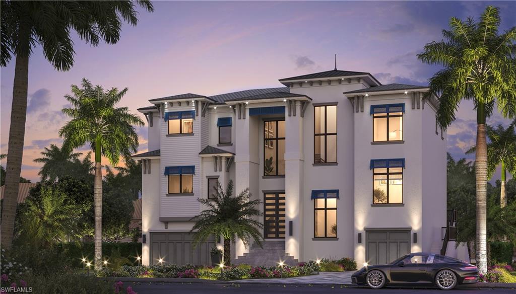 New Gulf access custom home opportunity in Vanderbilt Beach Conners neighborhood. This expansive floor plan offers ample accommodations with 2 owners suites (both with picture windows overlooking pool and water), 2 VIP guests suites and a private office. Open great room and chefs kitchen on the main level with 12 foot ceilings, floor-to-ceiling wine display room and 10ft sliding glass doors. Chefs kitchen includes large island with waterfall edge quartz, Wolf/SubZero appliances and hidden walk-in pantry. The 3rd floor view room with wet bar serves a second living area. Designed for the Florida lifestyle with outdoor living areas on all 3 levels. Resort style pool deck with champagne spillover spa and sun shelf. Ample covered outdoor living space with summer kitchen on main level. Private balcony for a more intimate setting and open views on the third level. Additional features include TV/Fireplace built-in, 2 laundry areas, 3+ car garage, wood beam and T&G ceiling detail, 90° sliders in dining room, low voltage system, 48” gas range, 48” SubZero refrigerator, elevator and so much more. Secure this dream home today.