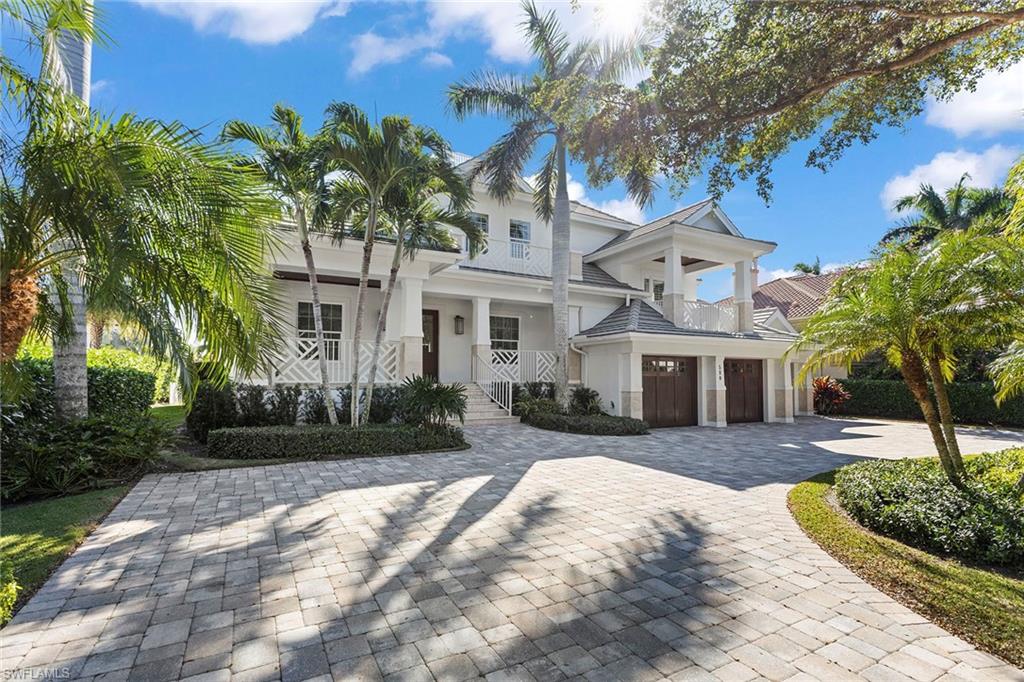 This beautiful coastal home in the heart of Old Naples sits just four blocks from the beach. The one-of-a-kind residence, built by Lotus Architecture, features a spacious, light-filled living area and kitchen, four en-suite bedrooms plus den and resort-style pool and spa complete with a SwimJet system. Thoughtful design and décor can be found throughout the home with marble and wood floors, soaring ceilings and chef’s kitchen including Wolf and Sub-Zero appliances. Entertain away with the expansive southern-facing outdoor living space, kitchen and rooftop terrace. An expansive boat dock, lift and jet ski lift provide easy access to Naples Bay and the Gulf of Mexico. The property is within distance to dining, shopping and the Farmers Market on 3rd Street South.