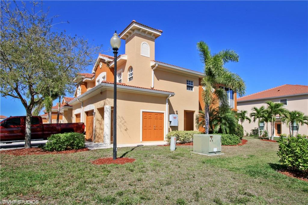 Beautiful First Floor Furnished End Unit with 2 bedrooms, 2 baths and 1 car garage and screened lanai with view of lake. Don’t fight the steep stairs to a upstairs unit when you walk into your 1st floor unit and walk out your screened lanai to sit by lake!  Location close to International RSW Airport and the beautiful beaches of Southwest Florida along with many places for shopping and dining options makes this a desirable place to call home or as a vacation homes.  Beautiful resort style pool and clubhouse within gated community.