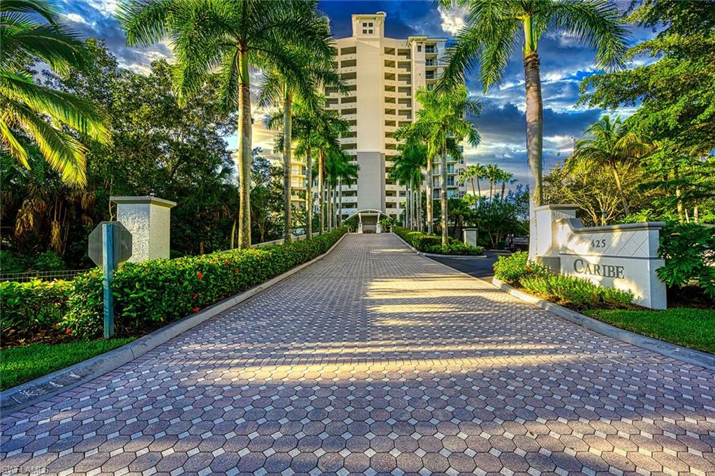 One or more photo(s) has been virtually staged, AI generated or rendered.  One or more photo(s) has been virtually staged, AI generated or rendered. to illustrate potential updates and decorating inspiration.  Welcome to Caribe at Cove Towers, one of North Naples' best-kept secrets. This rarely available end-unit residence showcases postcard-perfect wraparound views to the south, west, and east, capturing breathtaking vistas of the Gulf, Cocohatchee River, and protected mangroves. Enjoy stunning sunsets over the Gulf and peaceful sunrises from this exceptional waterfront setting.
Offering the highly desirable 01 floor plan, this spacious residence features 3 bedrooms, a den or secondary family room, and 3 full bathrooms. Lovingly maintained and in excellent condition, the home presents an outstanding opportunity to enjoy immediately or customize with your own coastal design vision.  Recent community improvements include a newer roof and impact-resistant glass windows and rear lanai sliders, all completed with no current assessments. Lobby renovations are currently underway, and the building and association are recognized for strong financial reserves and professional management.
Optional membership is available at the Tarpon Cove Yacht & Racquet Club, offering a private beach shuttle, tennis, fitness center, clubhouse dining, tiki bar, resort-style pool, boat slips available for lease or purchase, and seasonal golf reciprocity.
Ideally located less than a mile from the Gulf and situated directly on Wiggins Pass with an optional marina, Cove Towers offers an exceptional waterfront lifestyle in one of North Naples' most desirable coastal locations. This is a rare opportunity to own a spacious residence with extraordinary views, resort-style amenities, and unlimited potential in Coastal Naples.