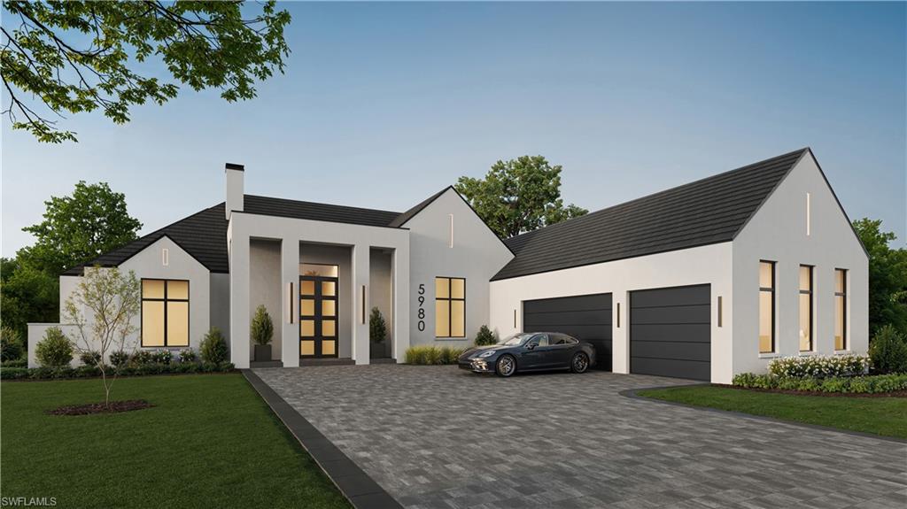One or more photo(s) has been virtually staged, AI generated or rendered.  Designer furnished and move-in ready, October 2026! Seagate Development Group and Theory Design proudly present the professionally designed Nashville model home in Opus Stone, one of Naples’ newest luxury gated communities. This exceptional residence is the result of a collaboration between Seagate Development Group, Theory Design, RG Designs, and Outside Productions, bringing together some of Southwest Florida’s most respected design professionals. The Nashville offers five bedrooms, a private study, fiver full baths, two half baths, and a spacious three-car garage within a thoughtfully designed open floor plan that blends modern architecture with timeless coastal elegance. The home features clean architectural lines, natural textures, and a light neutral palette that creates a sophisticated yet inviting living environment. The great room and kitchen seamlessly connect to the outdoor living space, creating a perfect setting for entertaining or everyday living. The designer kitchen showcases a beautiful blend of custom wood cabinetry paired with wide plank oak flooring, and refined millwork including 9 inch baseboards with door and window casings. Large gallery art walls allow for striking displays of artwork while accents of aged brass and matte black add a polished modern touch throughout the home. Wood-accented ceilings introduce warmth and texture while enhancing the home’s elevated design. The expansive outdoor living area captures the essence of the Naples lifestyle with an oversized resort-style pool featuring a bubbler and spa, a fire pit gathering area, outdoor kitchen, fireplace, pool bath, and lush professionally designed landscaping that creates a private outdoor retreat. A tongue and groove stained ceiling enhances the covered lanai, providing an elegant architectural element that ties the outdoor living space together. Additional luxury features include 1¾-inch solid core interior doors, Emtek door hardware, custom built-in closets, Andersen impact windows and doors, Control4 home automation system, integrated sound system, linear HVAC diffusers in common areas, level 5 drywall finish, spray foam insulation, natural gas, and interior designer selected furnishings throughout the home. Opus Stone offers a rare opportunity to enjoy luxury estate living in an intimate gated setting while being just minutes from the best that Naples has to offer. Residents enjoy convenient access to world-renowned Gulf beaches, upscale shopping, fine dining, and entertainment. Premier private golf clubs including Olde Florida Golf Club and Calusa Pines Golf Club are also nearby, offering exceptional opportunities for recreation and social life. Experience the craftsmanship, design excellence, and lifestyle that define Seagate Development Group homes in one of Naples’ most exciting new gated luxury communities.