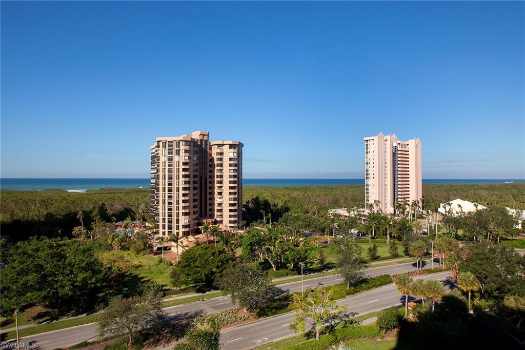 This ninth-floor residence boasts panoramic views of the Gulf of Mexico with impact glass throughout and impact sliders surrounding a fully enclosed lanai. This home is just across the street from the tennis center and tram stop, which offers quick and easy access to beachside restaurants and the white sands of the private Pelican Bay Beach. Chateaumere is a 10-acre development within Pelican Bay, which offers three pools, a spa, two guest suites, an exercise room and a party room. Chateaumere is not only conveniently located to tram access but also less than a mile away from Waterside Shops shopping and dining.