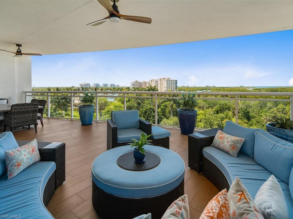 GULF VIEW Condo In The Beautiful Popular High-Rise Development Of Kalea Bay In North Naples! This 6th Floor Turnkey Unit Offers 4 Bedrooms (Currently Decorated As 3+Den/Office), 4 Full Bathrooms, Nearly 3300 Sqft. Under Air, & Nearly 600 Sqft. Of Balcony Space Overlooking The Mangroves & Beautiful Gulf Of Mexico W/ Sunsets Year-Round. Private Secured Elevator Provides Direct Access Into Your Home In The Sky. A Chef's Dream Kitchen Is Complete W/ Quartz Counters, Gas Range, Wolf/Viking/Subzero SS Appliances, Butler Pantry, & Much More! Oversized Master Bedroom Suite Enjoys Gulf Views & Access To The Balcony. The Master Bathroom Features Separate His/Her Sinks, Large Free-Standing Soaking Tub, Huge Shower, & Gigantic His/Her Walk-In Closet. The Building Features A 7,500 Sqft. Rooftop Pool Area, Exercise Room, Lounge & Gulf Views That Are Just Endless! The 88,000 Sqft. Amenity Center w/ 25,000 Sqft. Clubhouse At The Club At Kalea Bay Features Resort Style & Lap Lane Pools, Outdoor Tiki Bar, Fire Pit, 2 Restaurants, Lounge Area, 12 Guest Cottages, Tennis & PickleBall Courts, Cafe, Hammocks, & More. Don't Wait 24+ Months To Build, It's All Available For Your Enjoyment NOW!