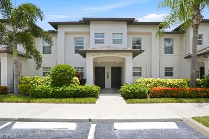 This 2 PLUS Den offers PLENTY  of room for a home office or Flex Space!  Gated & Conveniently located in North Naples across from the shops & restaurants at Founders Square and more. Minutes to I-75 & within a very Close proximity to NCH hospital. ( great for traveling Nurses & Medical professional's ) 
NEW AC in 2025, Plantation Shutters in the Kitchen & bedroom's, Crown Molding throughout the downstairs, Newer Kitchen Appliances, Cabinets in the Kitchen have been updated. Built in cabinetry and there is an outdoor storage closet off your private enclosed lanai for bicycle's & beach chairs. This Town home has 2 1/2 bath's with Extra storage off two of the Bathroom's as well. Washer & Dryer in unit upstairs. Roof installed 2019. 
Designated Parking and guest spots available.  Community pool & Less than 10 miles to Wiggins Beach. Lots of Golf play options nearby too! Pets welcome with approval.
HOA insurance maintains roof & outside of the building. HOA fees also include Exterior Pest Control, irrigation water, land/lawn maintenance and inside water as well as trash removal.