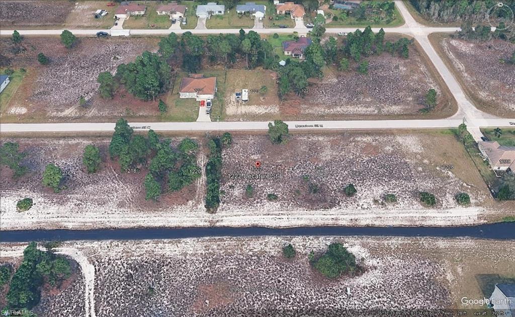 VERY NICE SOUTH EXPOSURE LOT *** VERY SMALL CANAL IN THE BACK ** I HAVE TWO LOTS -SIDE BY SIDE- 1222 DACATURE and 1224 DECATURE ***