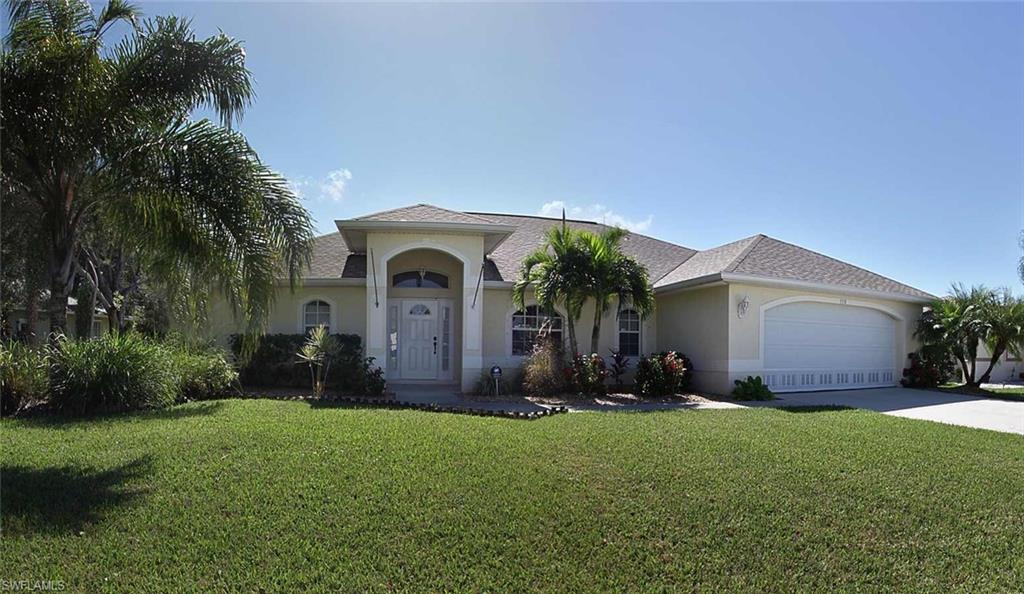 Welcome to Paradise! This meticulously maintained 3-bedroom, 2-bathroom home is a rare gem. Boasting 1,822 square feet of living space, a spacious pool area, and a desirable south-facing lanai, this property is the epitome of Florida living.
Key Features: 3 Bedrooms, 2 Bathrooms: Plenty of room for family, guests, or home office space. 1,822 Sqft of Pure Comfort: Spacious and versatile layout to suit your lifestyle. Resort-Style Pool Area: Dive into your own private oasis, perfect for relaxation and entertaining. South-Facing Lanai: Enjoy abundant natural light and breathtaking sunrises and sunsets. Freshly Painted: The home shines with a welcoming atmosphere. Brand New Roof: Peace of mind for years to come.
Location, Location, Location: Nestled in the heart of SW Cape Coral, you'll be just minutes away from Restaurant, Shopping and Groceries. Whether you're looking for a vacation home, permanent residence, or investment property, this location has it all.
New Roof 2023, New Air Condition 2023, New Paint outside 2023, New Pool pump 2022, New Water heater 2021