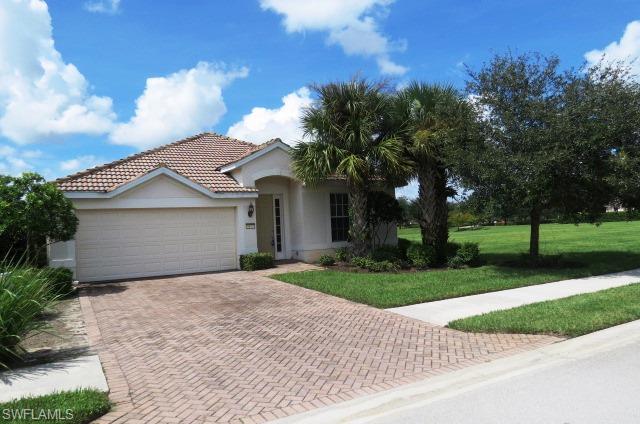 Orange Blossom Ranch located just 8 miles from Ave Maria University. This 4 bedroom 2 bath home overlooks a large lake and features a spacious backyard with a heated pool and spa. A bright, open, great room floor plan with a formal dining room and breakfast room area and vaulted ceilings. The community has many amenities including Basketball, BBQ - Picnic, Community Pool, Tennis Court, Volleyball Built-In Cabinets, Cable Prewire, Cathedral Ceiling, Foyer, Pull Down Stairs, Volume Ceiling. This home is a must see and is in move in ready condition  and includes furniture.