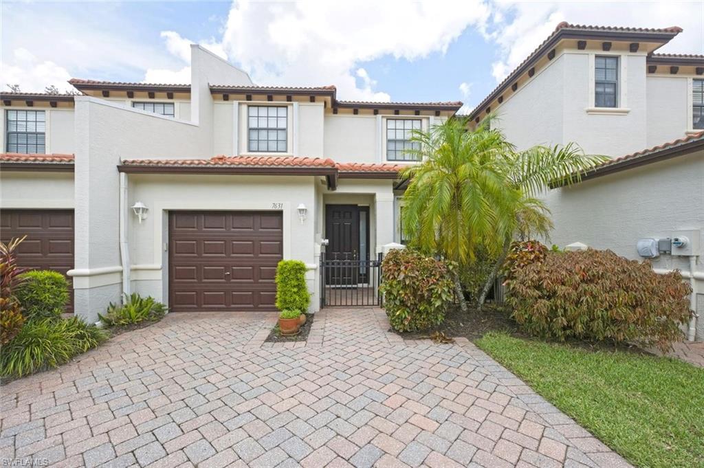 Located in Bristol Pines a gated community , this beautiful 2 story corner-unit townhouse offers 3 bedrooms, 2.5 baths, a 1-car garage. The owner’s suite is conveniently located on the ground floor and features a tray ceiling, walk-in closet, and an en-suite bath with dual sinks, a separate soaking tub and a walk-in shower. The main living area is enhanced with a custom mirror and features tile flooring in all common areas, while the staircase and bedrooms are finished with carpet for added comfort. The kitchen includes everything you need plus a wine cooler for an elevated touch. Upstairs, you’ll find an open loft, two additional bedrooms, and two full baths. The home also offers a laundry area in residence and extra storage under the staircase. Enjoy a private screened in lanai for your outdoor dining or just to relax. Blinds and ceiling fans included throughout the home. Bristol Pines offers a wide range of amenities, including a clubhouse with full kitchen, community pool and spa, fitness room, play area, and basketball and tennis courts. It's conveniently located off 951 just south of Immokalee Road and is near shopping, dining, and top-rated schools.