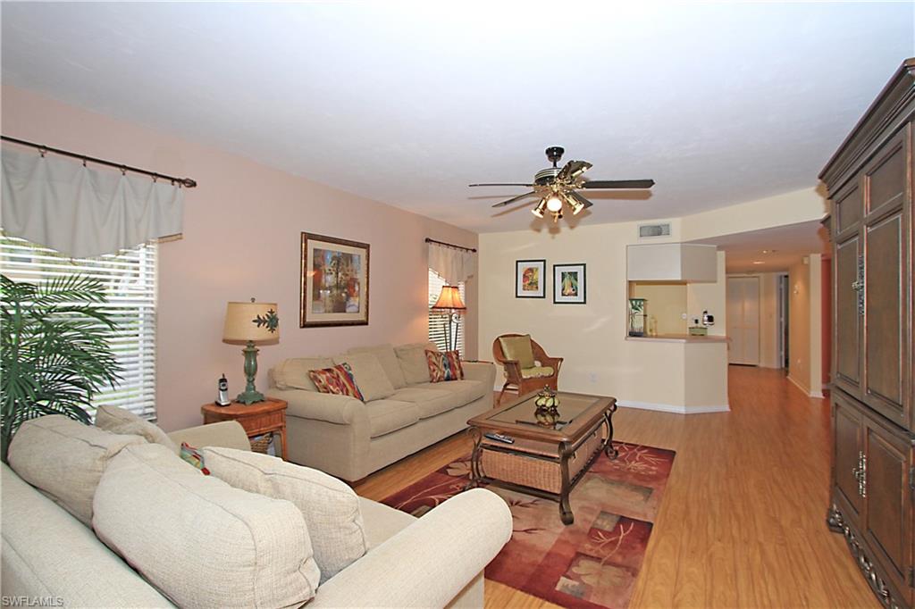 Crestview at Crescent Lake Estates is 4 miles to the beach, 3 miles to Mercato and The Pavilion, 20 miles to the airport, 10 miles to 5th Ave in Olde Naples, almost next door to Pelican Marsh Elementary School and in the school district of Barron Collier High School and North Naples Middle School. What are you looking for? A year round residence? A vacation home? A winter get away? This condo fits the bill! This is a first floor, end-unit, condo with three bedrooms, two baths, an eat-in kitchen and a separate dining room.  The detached one car garage is steps from the condo. The master bedroom is separate from the two guest bedrooms and the master bath has dual vanities and a walk in shower. Lanai overlooks the community pool. Crestview is a very well managed community with low fees. One small pet allowed! This home qualifies for low down payment programs for qualified buyers. Schedule your showing today!