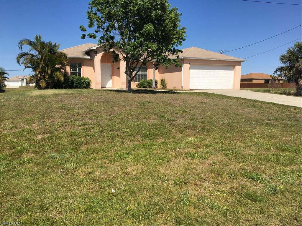 Priced to sell!!! This home has the open floor plan that everyone wants;Split floor plan for privacy. Three bedrooms, two full baths and a two car garage. NEW AC. Vaulted ceiling. Plenty of room for a pool. Just ready for a personal touch. Centrally located in Cape Coral, near schools, restaurants, and shopping.