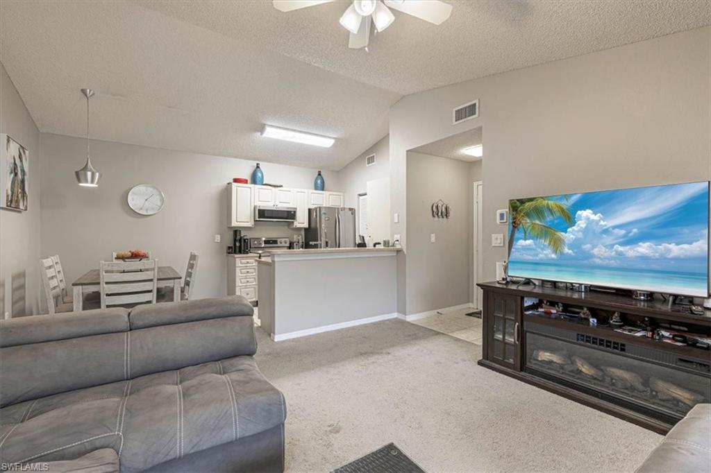 Attention Investors! Excellent opportunity to own a 1-bedroom, 1 bathroom condo in the desirable North Naples location - Oasis at Naples community. Ideally located in a prime Naples area, the property is within biking distance to the beach and just minutes from shopping, dining and entertainment. This second floor unit features and open and bright floor plan with vaulted ceilings, in-unit laundry, and a screened lanai with a peaceful community views. The well-maintained community offers a great amenities:two pools, tennis courts, fitness center and clubhouse. One Year Home Warranty is offered for added buyer peace of mind. Seller is motivated and open to discussing terms.