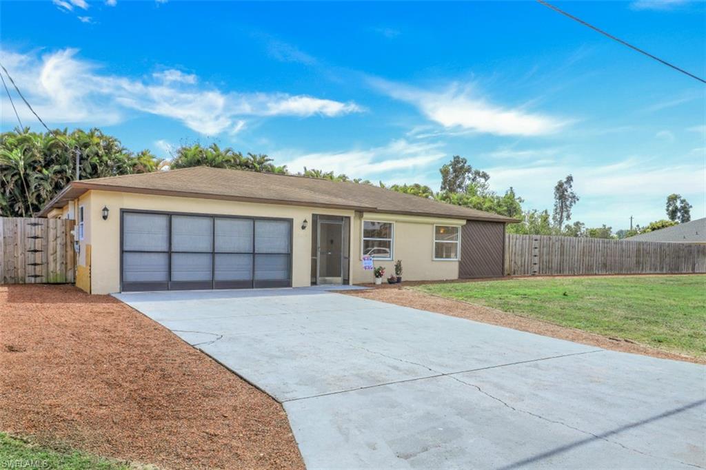 Rare opportunity to own a single family home with pool in an extra size lot in San Carlos Park! Move in ready condition for this 3 bedroom 2 bath 2 car garage house. This home has a lot to offer! Tile throughout the house, wood cabinets, stainless steel appliances, updated bathrooms, walk in closet in all of the bedrooms, sliding glass doors with internal blinds and hurricane shutters. 2017 AC, solar panels for the pool, shelving in the garage providing additional storage, pull down stairs to attic. And last but not least, extra large lanai area, pool and fire pit, perfect to entertain and relax. The house sits on a totally fenced in 0.40 acres lot with extra wide gates on both sides to park RV, boat, trailer and/or other toy. Lush landscaping gives extra privacy and exotic atmosphere to this beautiful property. 
This house is ideally located within minutes to US41 and I75, schools, Coconut Point Mall, Gulf Coast Town Center, Fort Myers Intl. Airport and San Carlos Golf Course.