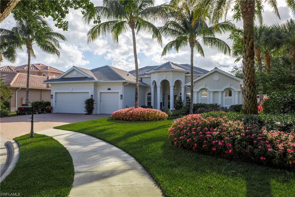 This is a chance to own a high-end renovation on a cul-de-sac end lot in the premier Naples, Fl gated community of Indigo Preserve. Walk to the best schools from this 3,786 s.f. Gulfstream-built estate home from a low-traffic street with sidewalks. No expense has been spared in re-mastering this exquisite 5-bedroom + den, 4.5 bath single-story home. It also has a den/office, a clear-view screened lanai covering a custom pool/spa, and a 3-car garage. Following is a partial list of the recent property upgrades: New tile roof, new impact doors and windows, new luxury chef's kitchen with Miele appliances and quartz countertops, new whole house generator, all new landscaping, new paint inside and out, new luxury bathrooms, new AC, new plumbing and electrical throughout entire house, new expanded laundry room, new  whole-house water filtration, new closet systems, and smart technology throughout home. This property is walking/biking distance to the Publix Plaza and restaurants in the new Founders Square mall. This home is a must see and is in a low fee neighborhood with HOA fees of only $225 per month! Do not hesitate.