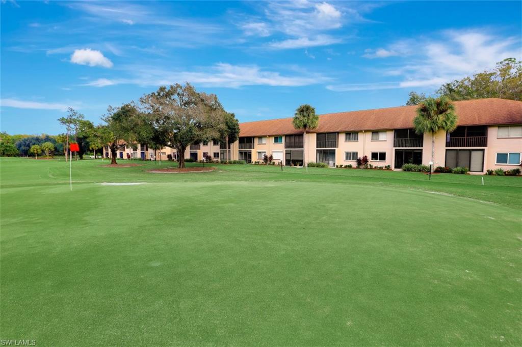 Enjoy affordable Country Club living in this Cross Creek condo featuring beautiful golf course and preserve views. This 2 bed/2bath unit features a screened & tiled lanai, gorgeous updated owners bathroom, covered parking and just steps away from the pool. Country Club living without high fees Cross Creek is a bundled golf community with an 18 hole executive course, pools/spa, pickle ball, tennis, restaurant, golf leagues and social events. A short drive to the beaches, Spring training for Boston Red Sox, Minnesota Twins...convenient to Publix, Whole Foods, Gulf Coast Medical Center, FGCU & RSW Airport.