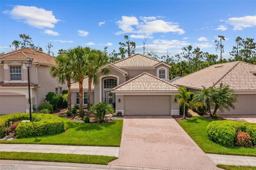 *GOLF MEMBERSHIP INCLUDED!*  Welcome to 9020 Shadow Glen Way, located in Colonial Country Club in Fort Myers, Florida! Enjoy the best of both worlds: the open and airy Laurel plan paired with the amenity-rich community of Colonial Country Club. Enjoy a golf membership, tennis, pickleball, bocce, casual and fine dining, community pool & activities, and state-of-the art fitness, or relax in your private solar-heated pool and spa with landscaped backyard! The two-story Laurel plan features an open main living area with soaring ceilings and direct views through the pocket sliding glass doors out to the swimming pool and spa. Numerous interior updates and customizations include a cable staircase and catwalk railing system with open loft, shiplap detail, updated guest baths, plantation shutters, whole home water filtration system, wood look plank tile & Pergo premium laminate flooring, and garage epoxy floor coating, all setting the stage for a crisp, clean, open feel throughout. Exterior/systems updates include A/C (New condenser unit Sept. 2023; compressor 2020), new roof & gutters (2020), new pool enclosure screens, and roll down storm protection fabric on the freshly painted lanai.