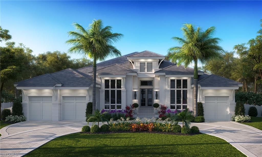 It doesn't get any better than this West of Crayton Road Moorings location with easy beach access! Borelli Construction's newest luxury home will be ready for its new owner next Spring. Unique Hite Designs has created a coastal contemporary home with a thoughtful layout. The private owner's retreat features southern windows to provide gorgeous light all day, two oversized, fully built-out closets, and sliders for access to the infinity spa. The open great room is perfect for indoor/outdoor entertaining with a Euro-style door that opens fully to the lanai. The kitchen will consist of Wolf/SubZero appliances, solid wood custom cabinetry, oversized island with quartzite countertops, coffee bar with refrigerator drawers and pantry with ample storage. The separate, yet perfectly located dining room will have an impressive temperature-controlled wine wall and French doors to the lanai. The covered lanai will be protected by retractable screens and hurricane shutters and will contain a fully equipped outdoor kitchen & cozy fireplace. The 41' salt-water pool is tucked on the southern end of the property for max sun year-round. Crestron home & lighting, generator, Andersen windows, etc.