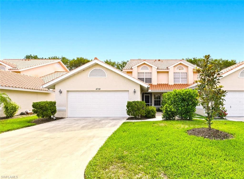 Experience resort-style living in the exclusive, sought-after, gated community of World Tennis Center. Located just minutes from the Gulf of Mexico beaches and a 10-minute drive to historic downtown and the lively Mercato, this spacious two-story villa offers an exceptional lifestyle. This villa features vaulted ceilings, three bedrooms, each with an ensuite bath, an additional powder room, and a den/office space. Natural light fills the airy living areas, enhanced by skylights and cathedral ceilings.
 Community amenities include 16 tennis courts, a tennis pro shop, 4 new pickleball courts, two pools (one just steps from the house), an outdoor whirlpool, a clubhouse with a poolside café, a children's play area, a bocce ball court, a basketball court, an exercise room with saunas and showers, jogging paths, and guest accommodations. There is a thriving social life with a full calendar, especially in season. The HOA fees, among the lowest in the development, cover the club, cable, Wi-Fi, lawn, and landscaping in this gated community. Located at the end of a peaceful cul-de-sac, this villa offers a serene lifestyle near top-rated Barron Collier School District schools. The community is close to shopping plazas, restaurants, Fifth Avenue, Waterside Shops, Mercato, and Venetian Village. Don’t miss this chance to own a piece of paradise!