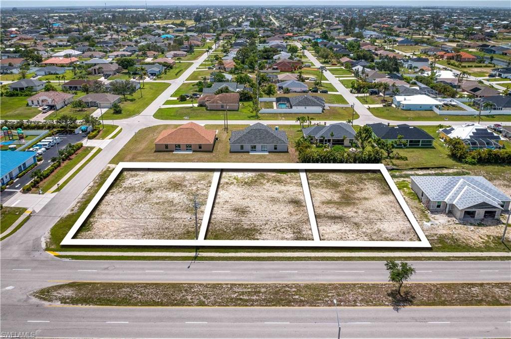 Large lot located in the heart of Cape Coral. Zoned multi family, able to build 11+ units on.