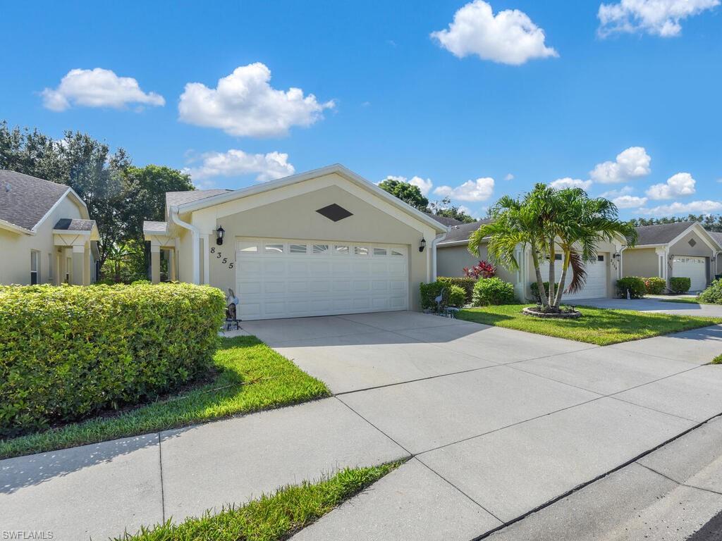 This gorgeous Ibis Cove attached villa is light, bright, and loaded w upgrades.  The kitchen is equipped w SS appliances, halo water softener, granite, & plentiful cabinet/pantry space to please the chef in you, w all faucets replaced through the entire home.  Entertaining is made a breeze w a view from the kitchen into the large living and recently replaced screened lanai, w each ceiling fan upgraded throughout the home. In addition, a ceiling fan has been installed in the garage. Peace of mind is attributed to impact resistant sliding doors off the lanai, 2021 roof, & 2021 HVAC system install, hot water heater, & lanai gutter replacement. The front foyer leads you to the first 2 bedrooms and full bath w closet installs.  Unique to this home: added ceiling ventilation has also been added for extra comfort.  The primary bedroom is large w dual vanity, spa style walk-in shower, towel heater, & new closet upgrades.  Convenience is enhanced w new washer/dryer, 2 car upgraded garage storage cabinets to gladiator system..  Located off Immokalee Rd, you are centrally located to all that SWFL has to offer w a community loaded with amenities from pool, exercise room, tennis, & play area!