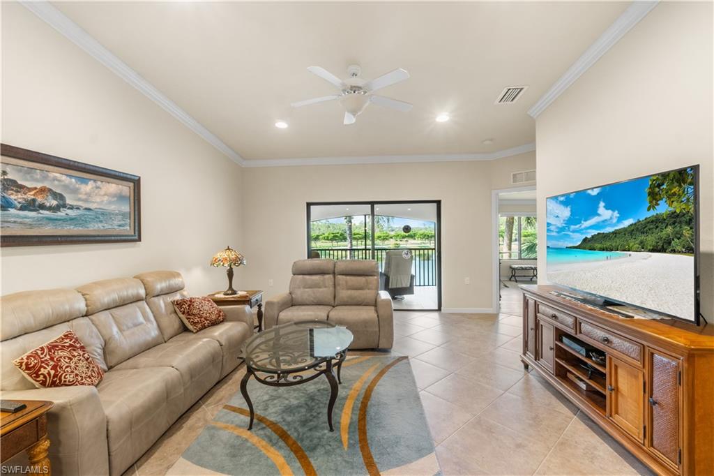 Enjoy resort-style living in this 2-bedroom + den, 2-bath Arabella model in Treviso Bay’s Avellino neighborhood. This 2nd-floor end unit features two screened lanais, a 1-car garage, and beautiful lake views. Just steps from the pool, and includes a social membership—giving you access to amenities like tennis, fitness center, spa, dining, and more. Located just minutes from downtown Naples and Marco Island beaches.