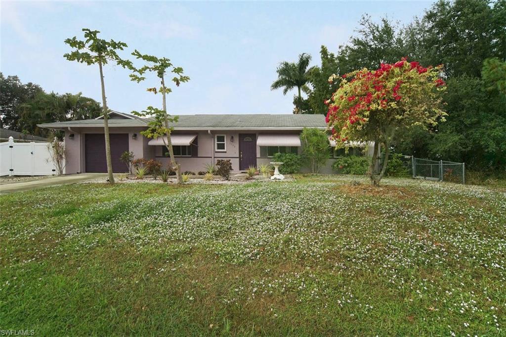 Room for the entire family in this large home in a Gulf Access neighborhood.  Featuring 4 bedrooms + office and 3 full bathrooms.   Lots of recent updates throughout the home like wood like floors, remodeled bathrooms, separate living and family room, and ample storage outside.  Two master suites, the primary master bedroom has been completely remodeled and features a large walk-in closet.  Master bath has had extensive remodeling.  Galley kitchen and dining area.  The private lanai backs up to the yard and trees and features an extra storage closet and shed for more storage.  Back yard with new sod and fruit trees.  Direct Gulf Access to the river without the high price, the private community boat ramp is just down the road or walk to the dock to enjoy sunsets over the River in the evening!  Home has been well cared for, newer garage door, some newer windows added in 2014, and two impact windows added recently, newer updates, and NO community fees!  The perfect place to call home.