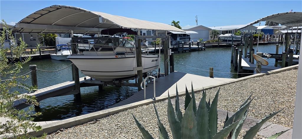 Gulf Access Living in Cherry Estates – St. James City! Welcome to your slice of paradise in the highly desirable boating community of Cherry Estates! This well-maintained 2-bedroom, 2-bathroom manufactured home offers direct Gulf access, making it perfect for boating enthusiasts and those seeking the laid-back Florida lifestyle. Step inside to find a bright and inviting interior with a functional layout designed for comfort and easy living. The home features an enclosed lanai, ideal for relaxing with your morning coffee or entertaining guests year-round. Outdoors, enjoy everything waterfront living has to offer: Private dock with covered 5,000lb boat lift – quick access to open water, no bridges and a Spacious patio area – perfect for grilling and sunset views
Located in Cherry Estates, a resident-owned community, you’ll enjoy a friendly neighborhood atmosphere, all just minutes from local restaurants, marinas, and world-class fishing. Whether you're looking for a seasonal getaway or a full-time waterfront home, this property delivers the ultimate Florida boating lifestyle.