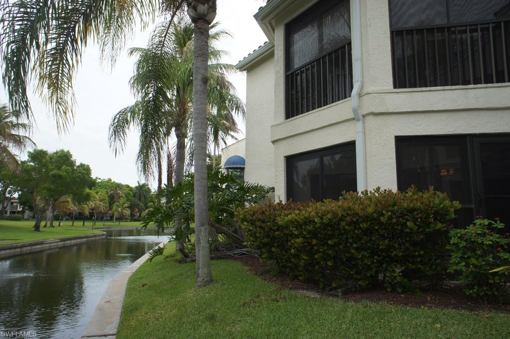 Seller wants offers! This lovely 2 bedroom 2 bath end unit is located in the much desired Caloosa Yacht and Racquet Club. This condo boasts new cherry kitchen cabinets with new granite counters. New Laminate floor in the kitchen. Master bedroom has sliders that open up to the new lanai with all glass windows and screens. Master bath offers double sinks, with walk in shower.Large walk in closet in master. Guest bedroom offers double closets with a nice view of the garden atrium area. Both bedrooms offer french doors into the living area.  Lanai is tiled and on the water with a  great view of the wild life. This first floor unit is a must see.  Maintenance fee includes a membership to the Private Four Star Restaurant Blue Coyote located in the Community. Ammenities are, heated pool, tennis, bike paths, shuffleboard. Marina and boat slips are available for owners at the low fee of $3.50 ft./ monthly dockage. Fabulous location, close to beaches, and Barbara B. Mann Theatre.