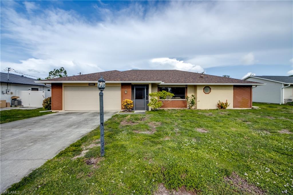 Great Opportunity!!! Bring your vision and creativity to this solid 3-bedroom, 2-bath concrete block home nestled in a quiet centrally located neighborhood! Built to last, this home offers a strong foundation and a spacious split bedroom layout ready for a stylish refresh. Inside, you’ll find an open living area with plenty of natural light, a functional kitchen footprint ready for your dream design, and generously sized bedrooms. The large master suite offers a walk-in closet, full bath and access to the back lanai. The screened lanai is another awesome attribute of this home; it has several sitting areas and is accessible from the master, dining room, kitchen and guest room! The large backyard is a blank canvas for a tropical garden, pool, or outdoor entertaining space. Some of the money saving upgrades include, 2023 roof, newer AC, storm shutters and new hurricane garage door Located just minutes from local shops, dining, schools and essential shopping, this property is ideal for investors, DIY enthusiasts, first time home buyers or anyone looking to create their own slice of paradise! With some TLC, this home could shine again—don’t miss the chance to make it your own!